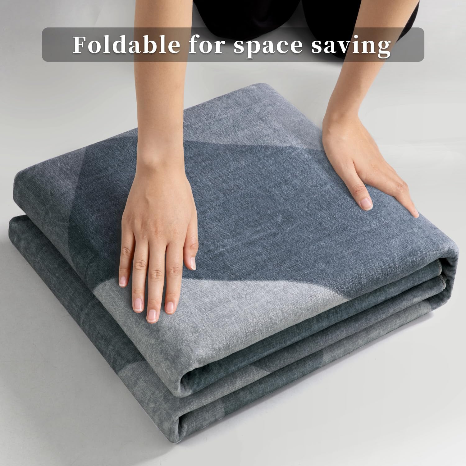 SERISSA Modern Abstract Washable Area Rug, 6'x9' Large Non-Slip Soft Low-Pile Floor Carpet for Living Room, Dining Room, Bedroom & Office – Contemporary Grey Decor