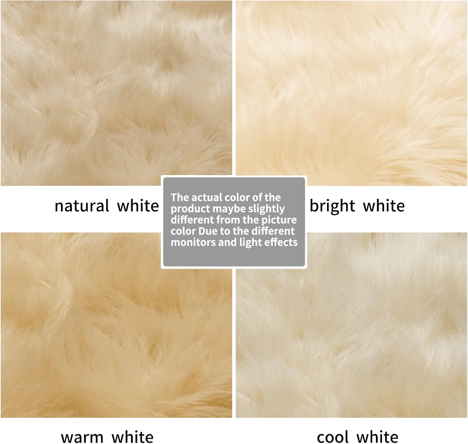 SERISSA Faux Sheepskin Shaggy Area Rug, 8'x10' Large Ultra-Soft Fluffy Floor Carpet for Living Room, Bedroom & Nursery – Luxurious Beige Furry Decor